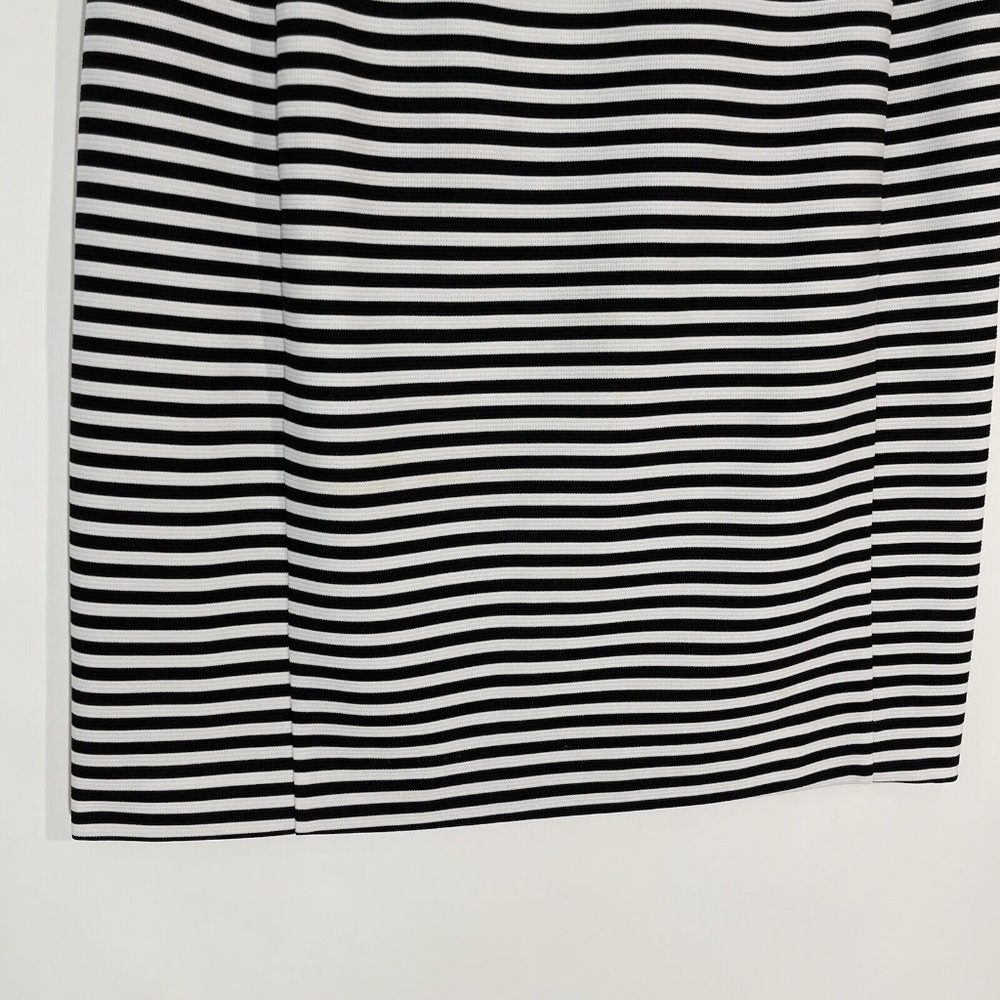 41 Hawthorn Women’s Size Medium Black White Striped Print Walt Zip Mini Skirt - Picture 4 of 9